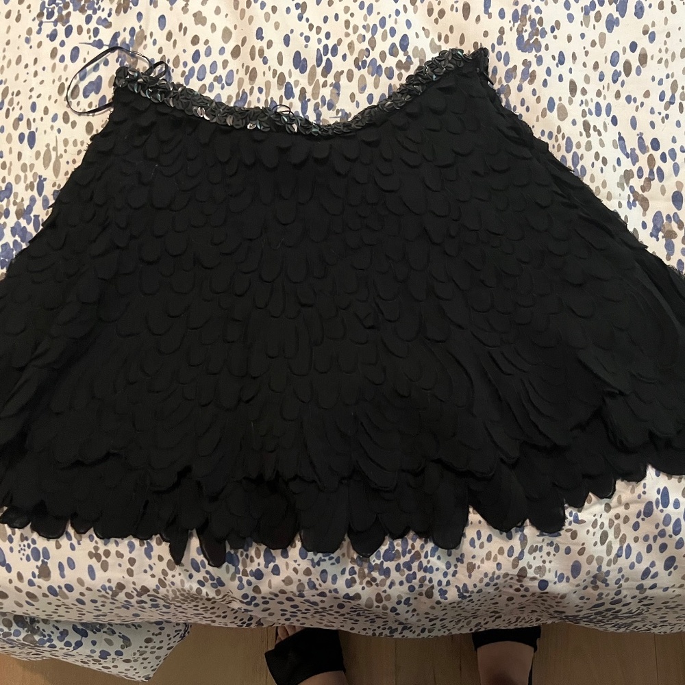 Zara black mini skirt